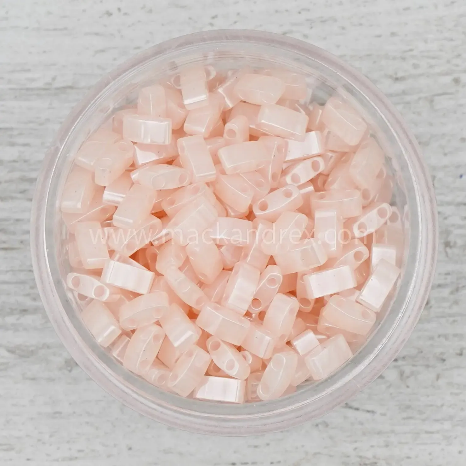 0519 Half Tila Beads - Blush Ceylon - DISCONTINUED COLOR