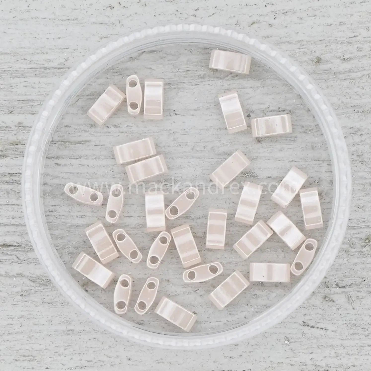 0519 Half Tila Beads - Blush Ceylon - DISCONTINUED COLOR