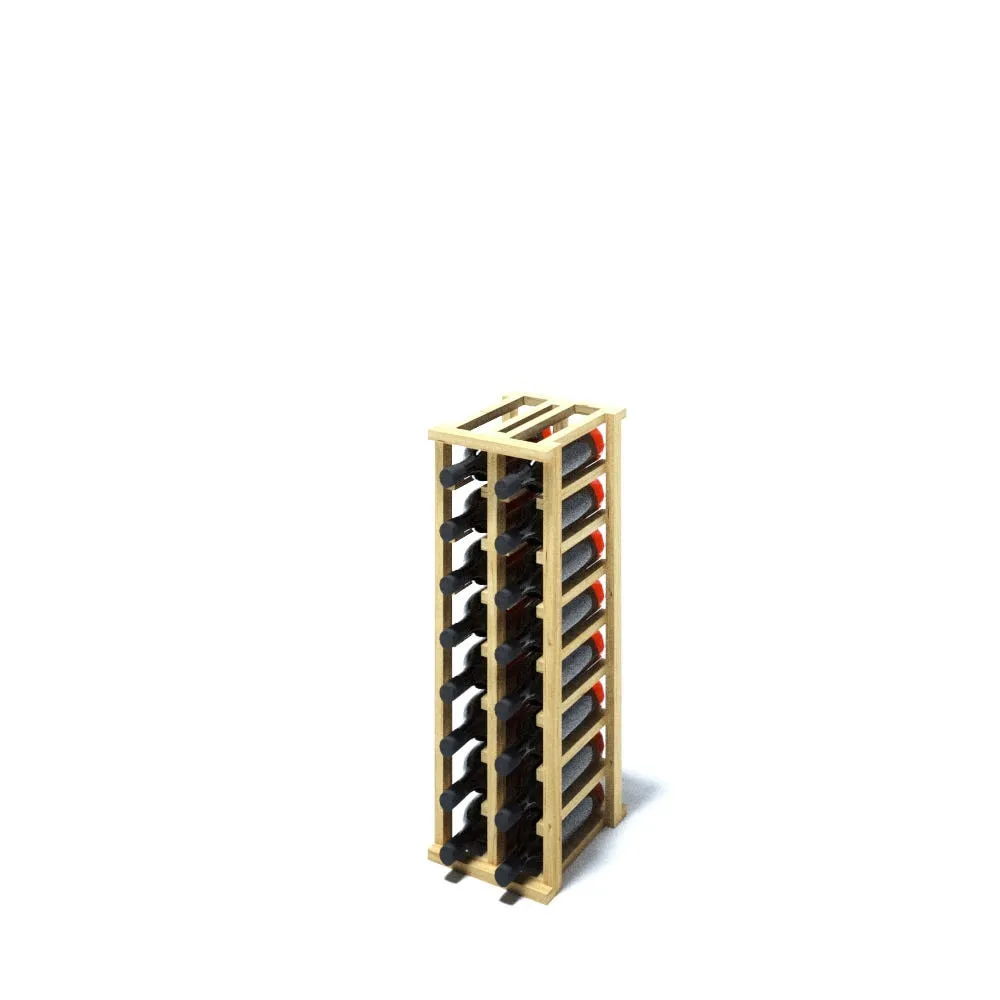 2 Column Pine Upper Wine Rack