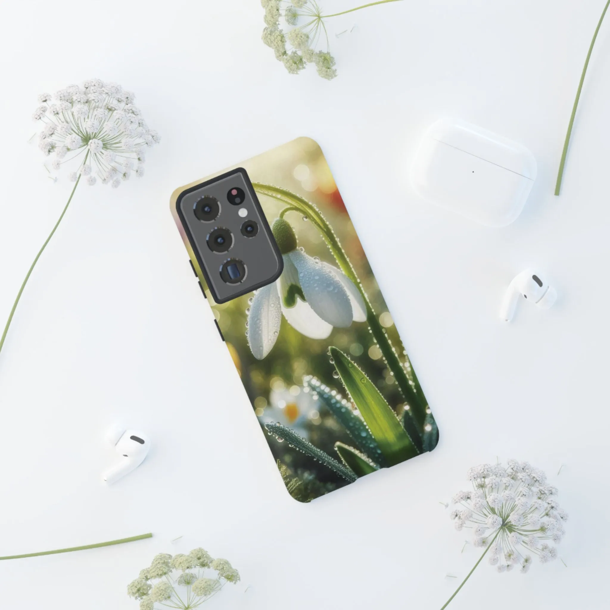 A realistic snowdrop blossom Tough Cases
