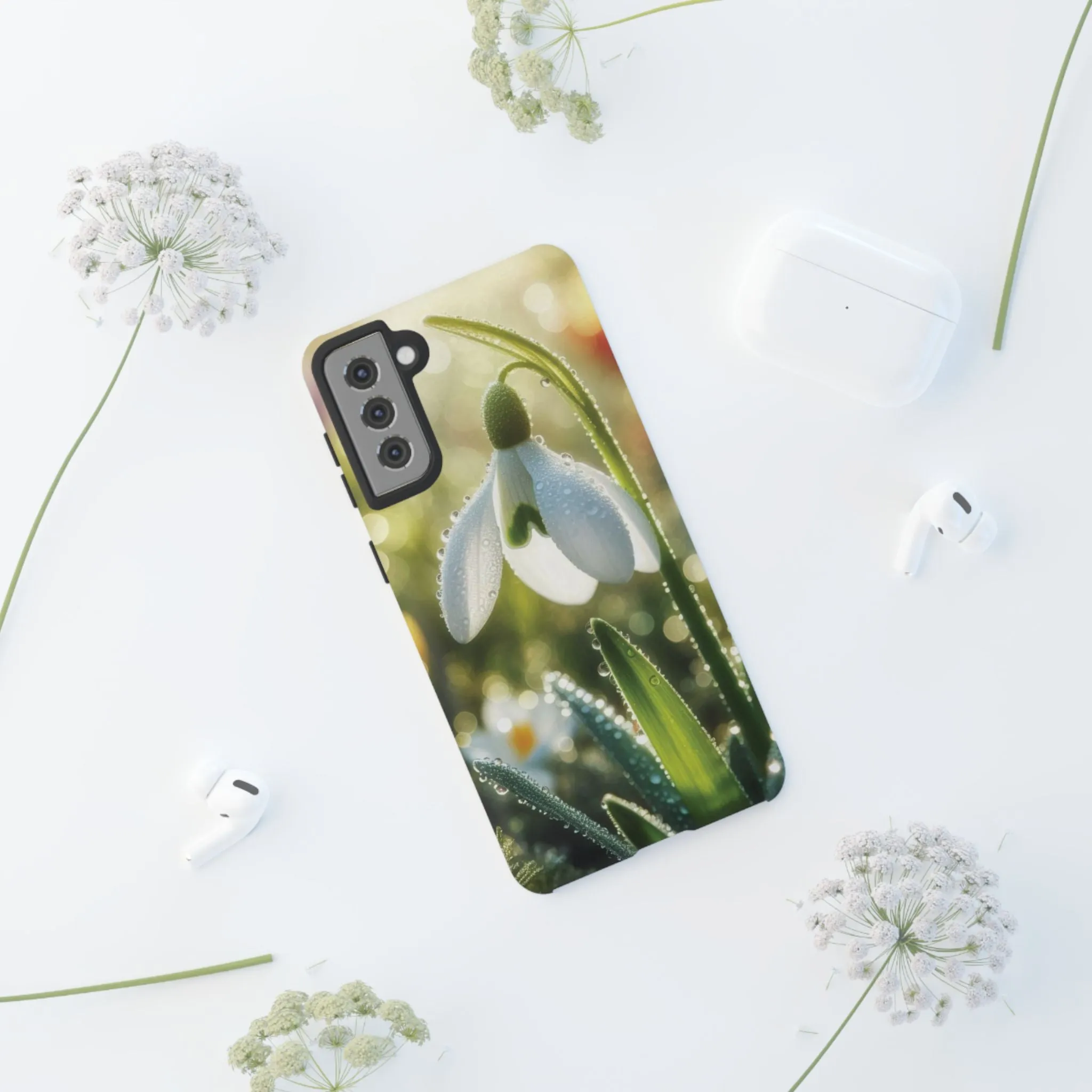 A realistic snowdrop blossom Tough Cases