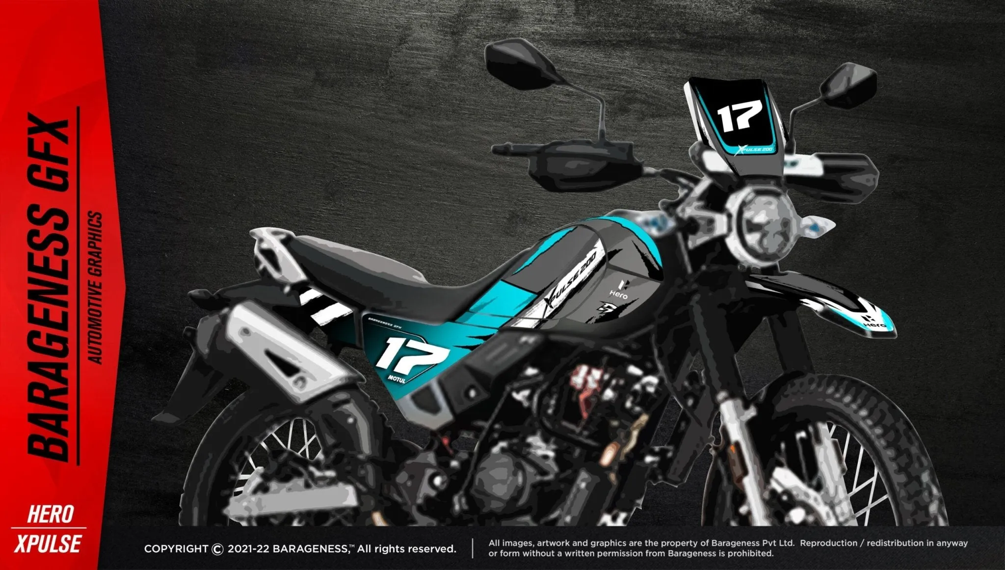 Barageness - Hero Xpulse 200 Automotive Graphics