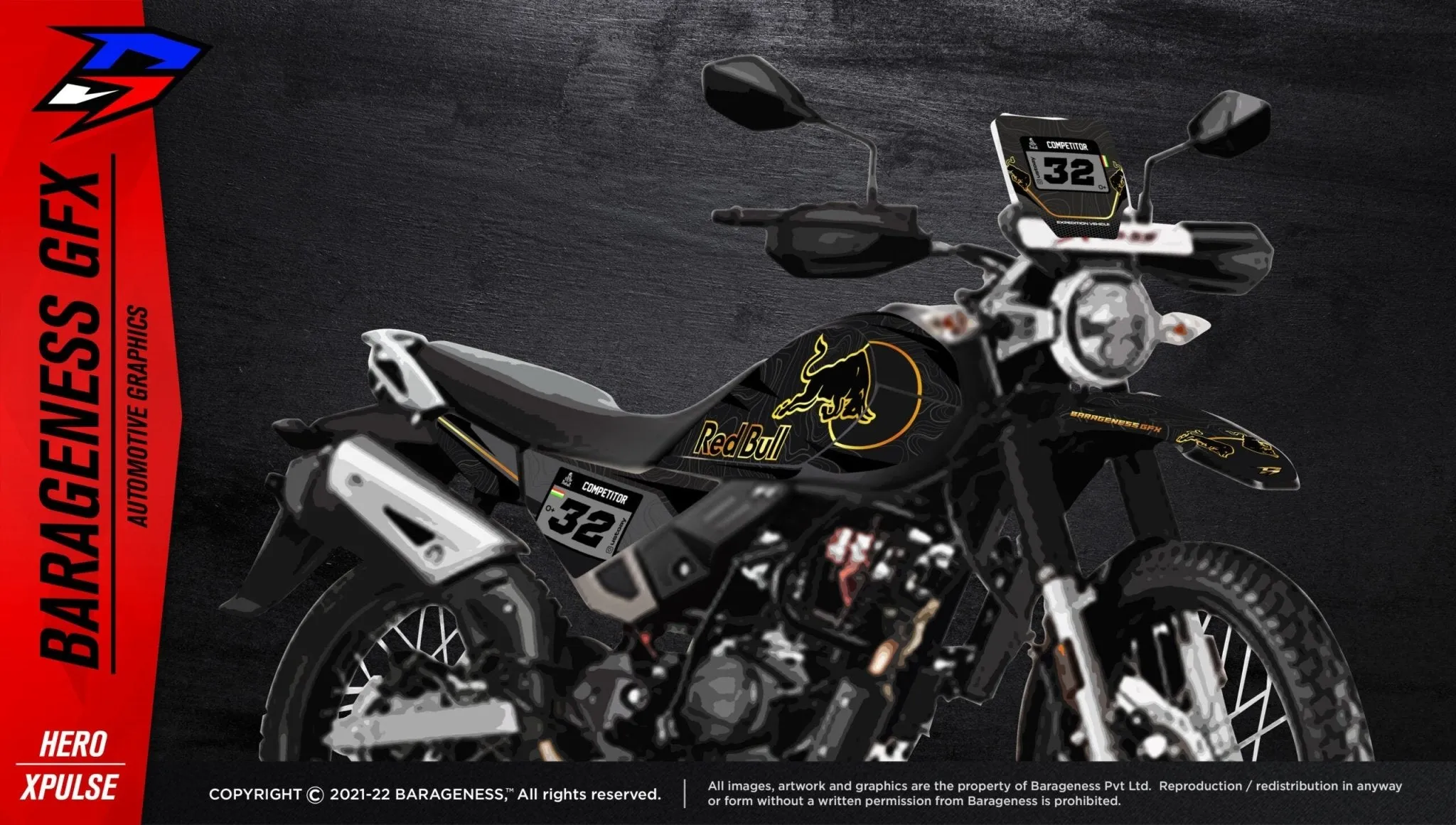 Barageness - Hero Xpulse 200 Automotive Graphics