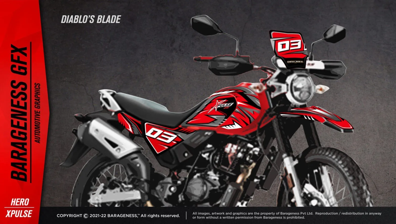 Barageness - Hero Xpulse 200 Automotive Graphics