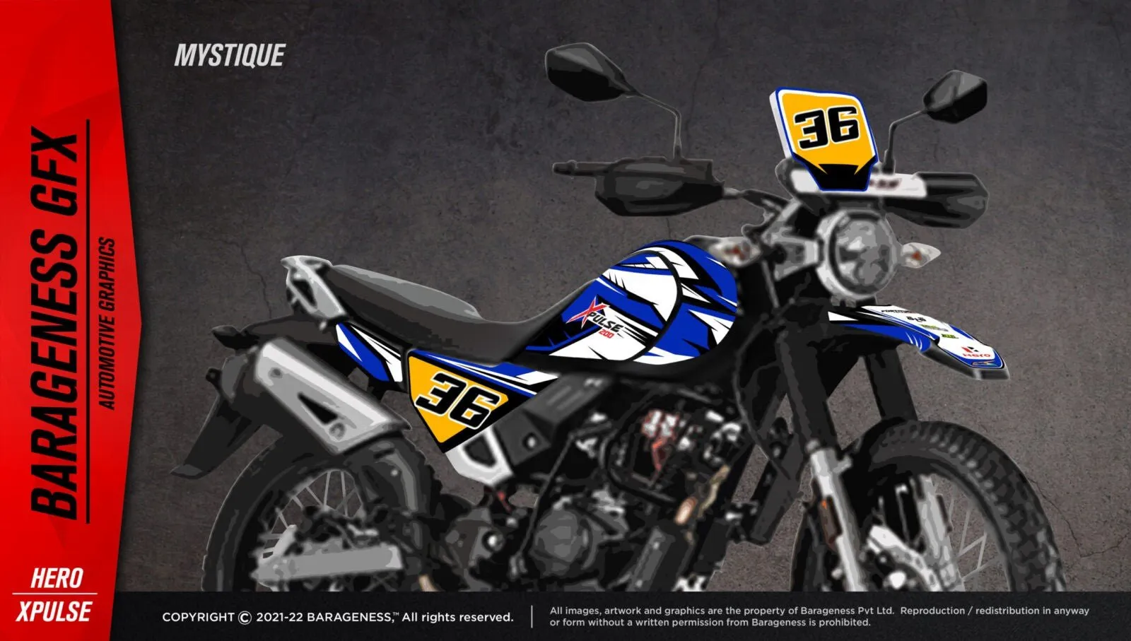 Barageness - Hero Xpulse 200 Automotive Graphics