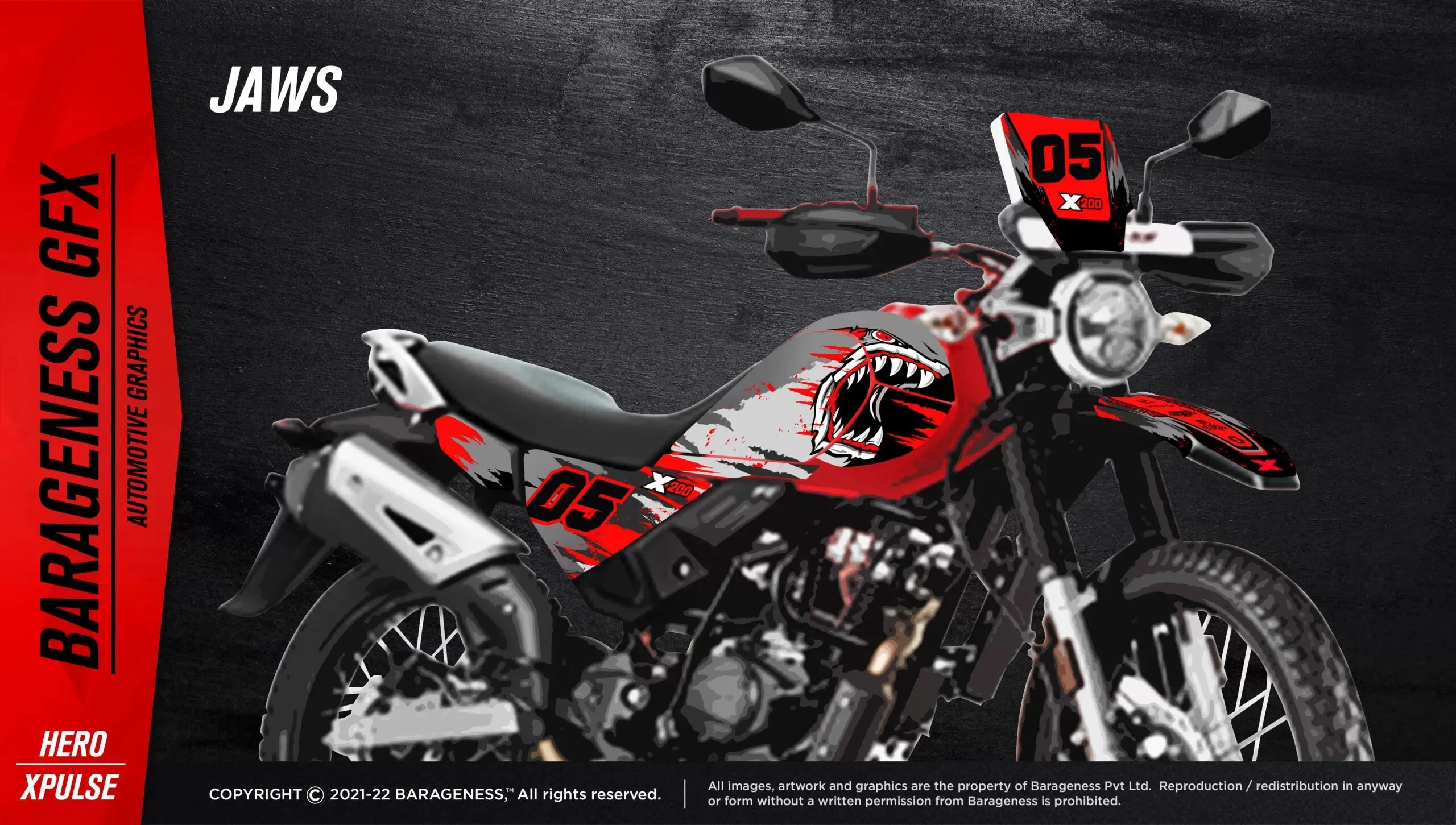 Barageness - Hero Xpulse 200 Automotive Graphics