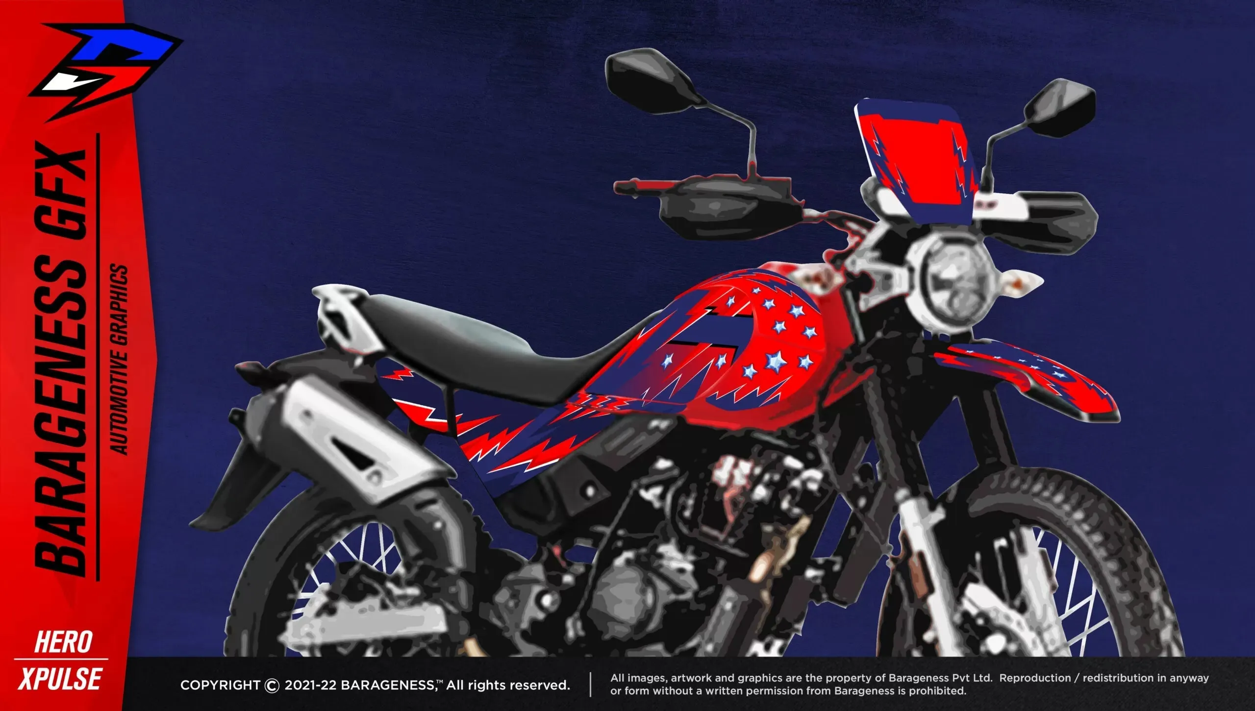 Barageness - Hero Xpulse 200 Automotive Graphics