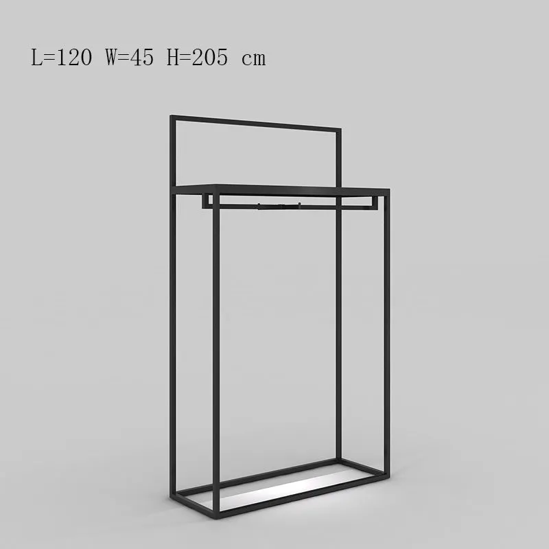 Clothes Rack Display Shelf Minimalist Display Shelf Floor to Ceiling Shelf Hanging Clothes Rack
