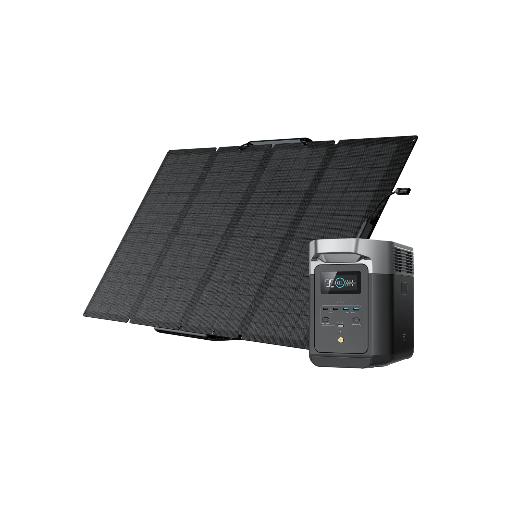 EcoFlow DELTA 2 Solar Generator   1 (One) 160W Portable Solar Panel
