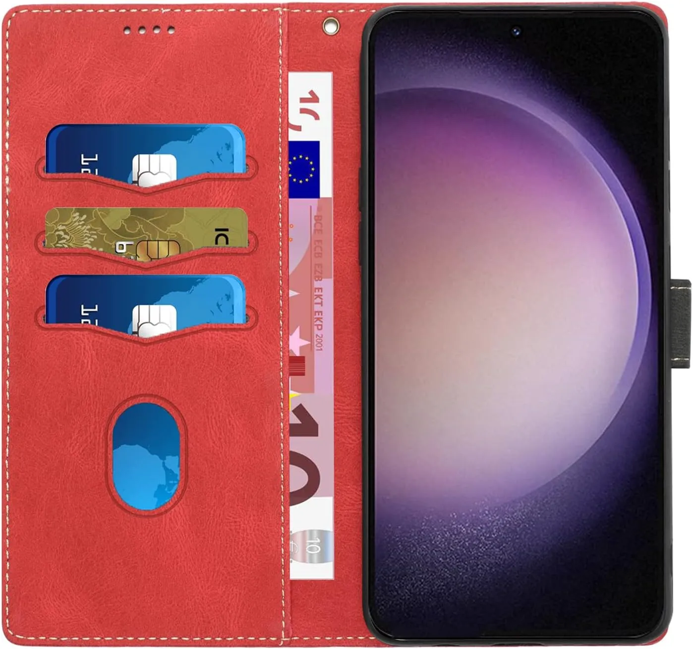 Google Pixel 9 Pro XL Wallet Protective PU Leather Folio Case