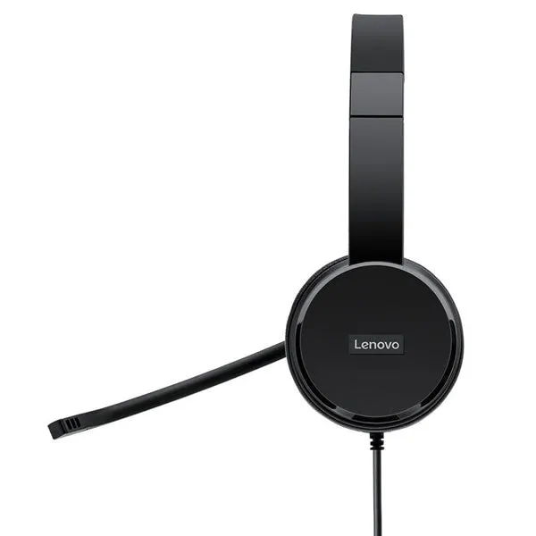 Lenovo 100 Stereo USB Headset - Black