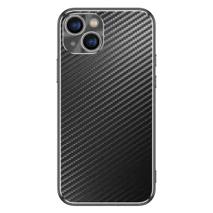 Luxury Hard Metal Carbon Fibre protective Back Cover Case For iPhone