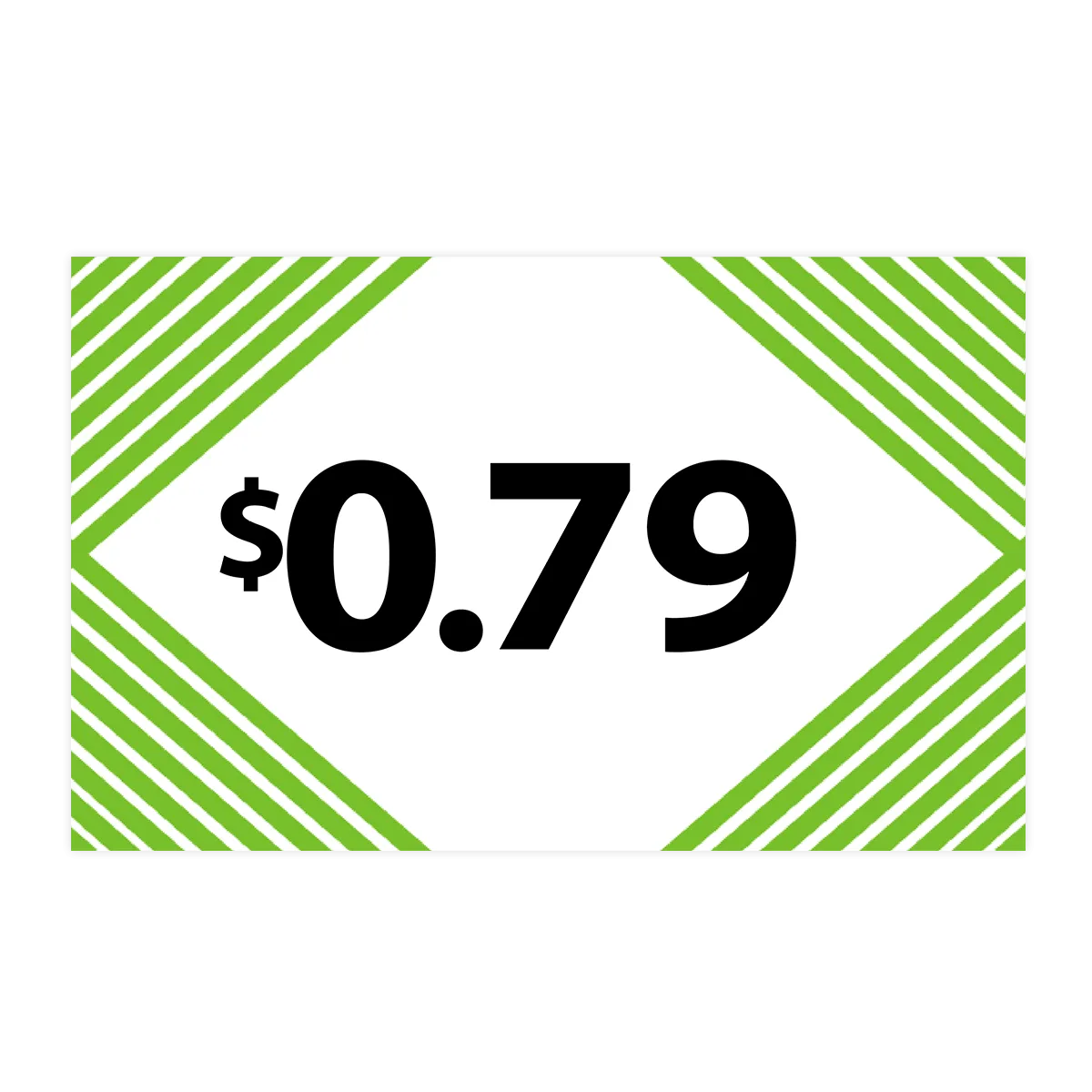 Merchandising Fixture - $0.79 Retail Tags 25 Pack 978290