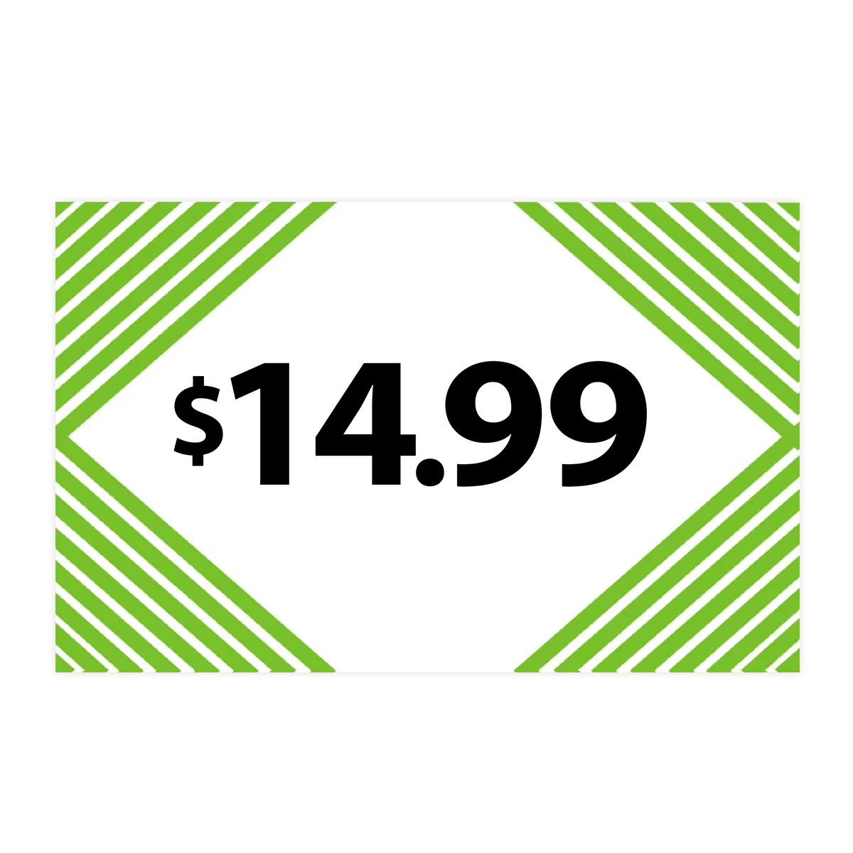 Merchandising Fixture - $14.99 Retail Tag 25 Per Pack 978480