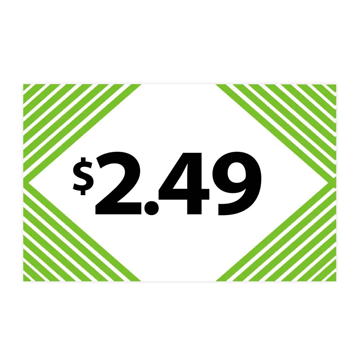 Merchandising Fixture - $2.49 Retail Tag 25 Per Pack 978330