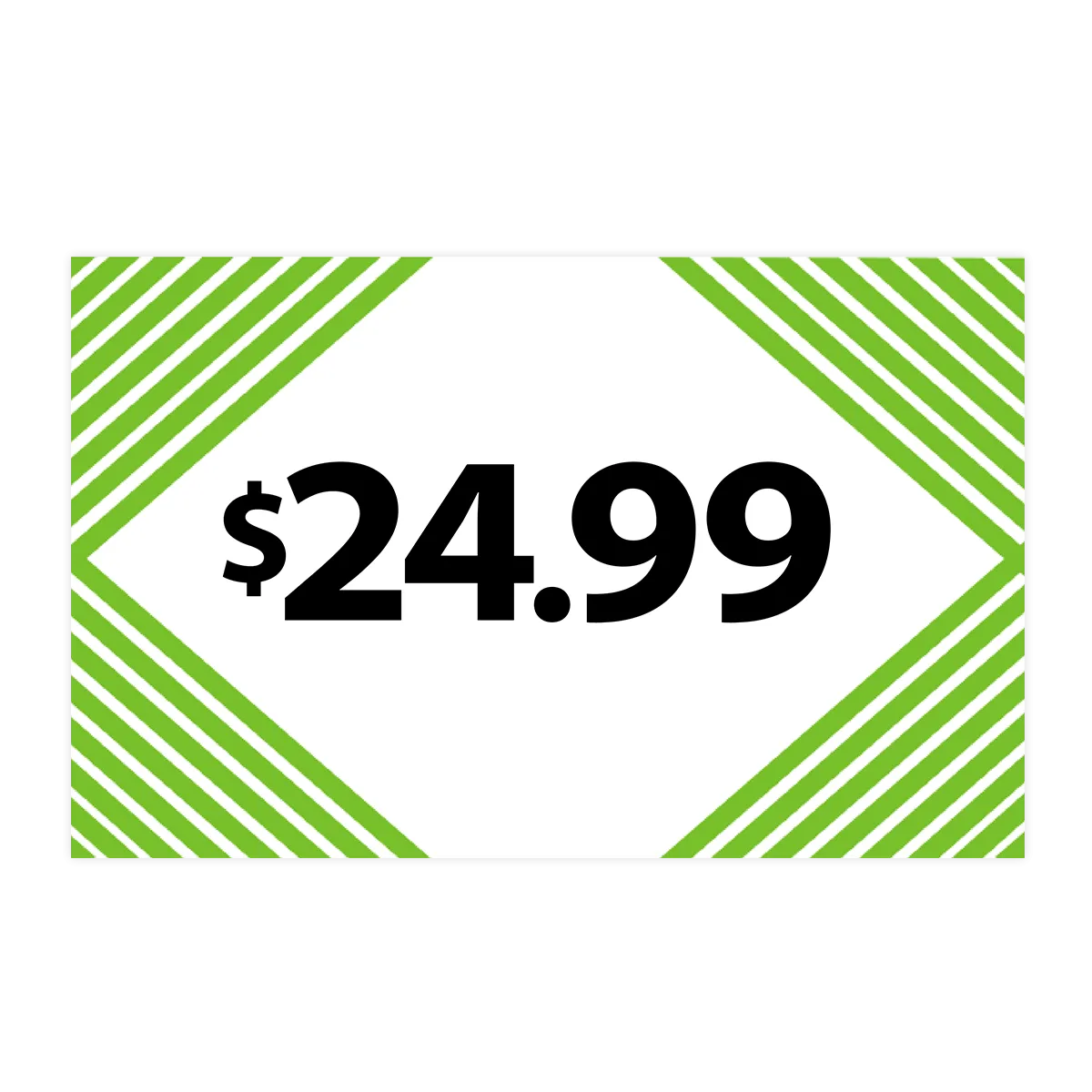 Merchandising Fixture - $24.99 Retail Tag 25 Per Pack 978540