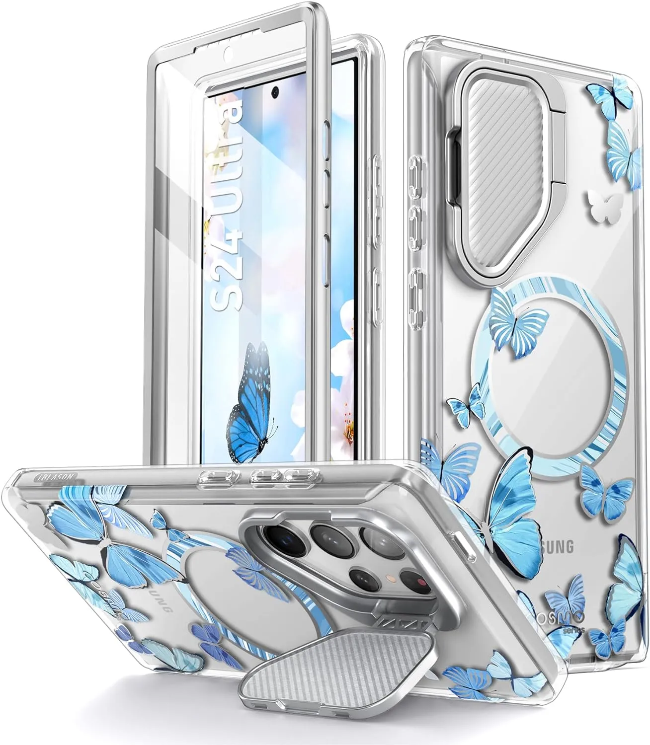 Samsung Galaxy S24 Ultra Case Camera Cover Stand Protective Case
