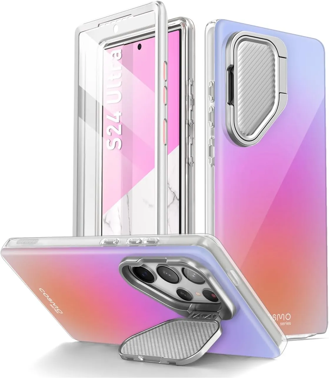 Samsung Galaxy S24 Ultra Case Camera Cover Stand Protective Case