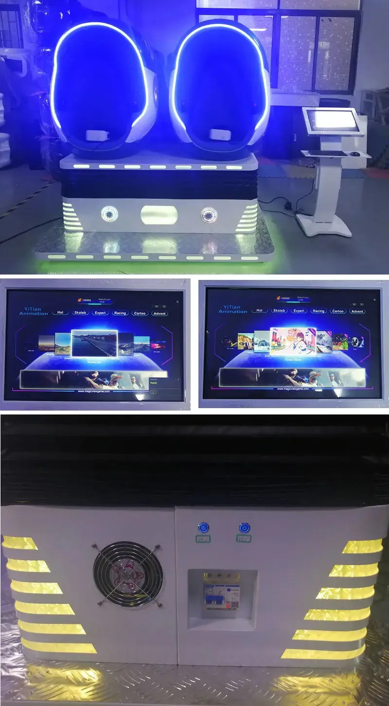 VR Egg chair games for 2 persons 9d vr machine 3d glasses headsets  9d cinema virtual reality simulator vr equipment for sale