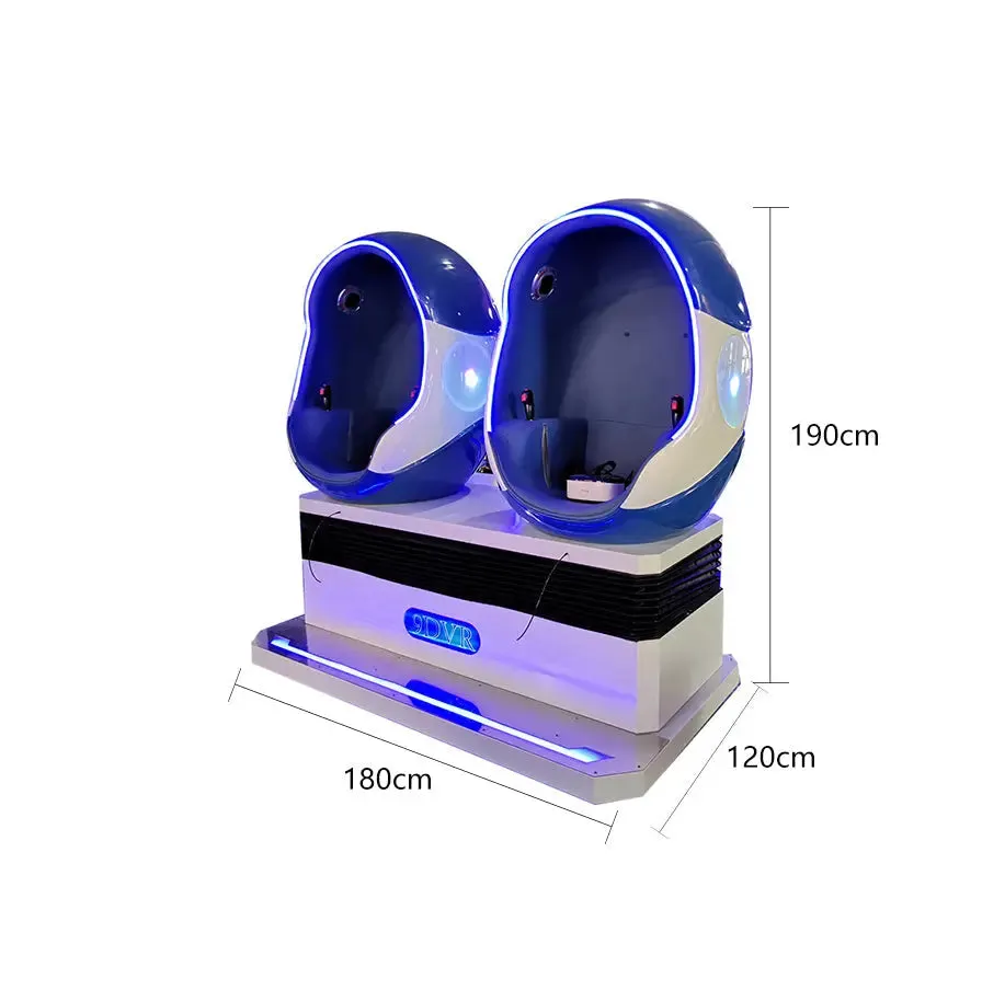 VR Egg chair games for 2 persons 9d vr machine 3d glasses headsets  9d cinema virtual reality simulator vr equipment for sale